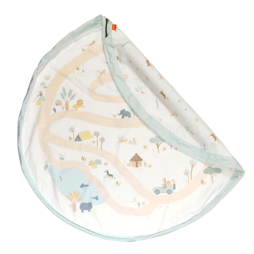 Play&Go Spielzeugsack, Spielzeugkorb, Spielzeug aufbewahrungstasche, Farbe: Dschungel