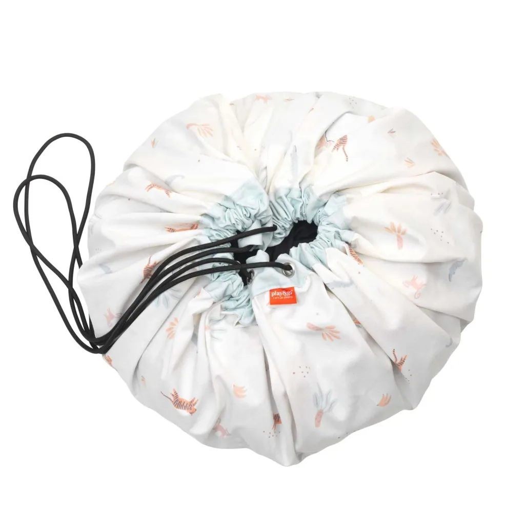 Play&Go Spielzeugsack, Spielzeugkorb, Spielzeug aufbewahrungstasche, Farbe: Dschungel