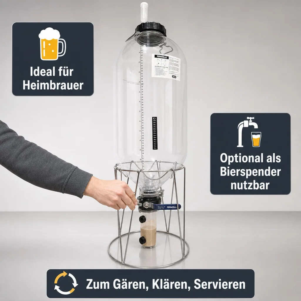 Gärflasche, Weinballon - FermZilla, 55L Tri-Conical Gen3