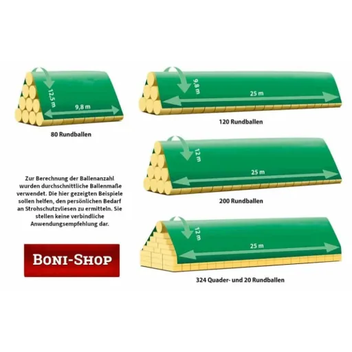 Schutzvlies Strohvlies Abdeckvlies 140g/m², 9,8m x 12,5m (122,5m²)