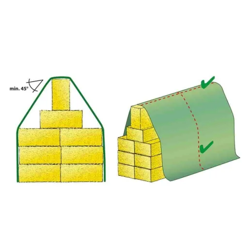 Schutzvlies Strohvlies Abdeckvlies 140g/m², 9,8m x 12,5m (122,5m²)