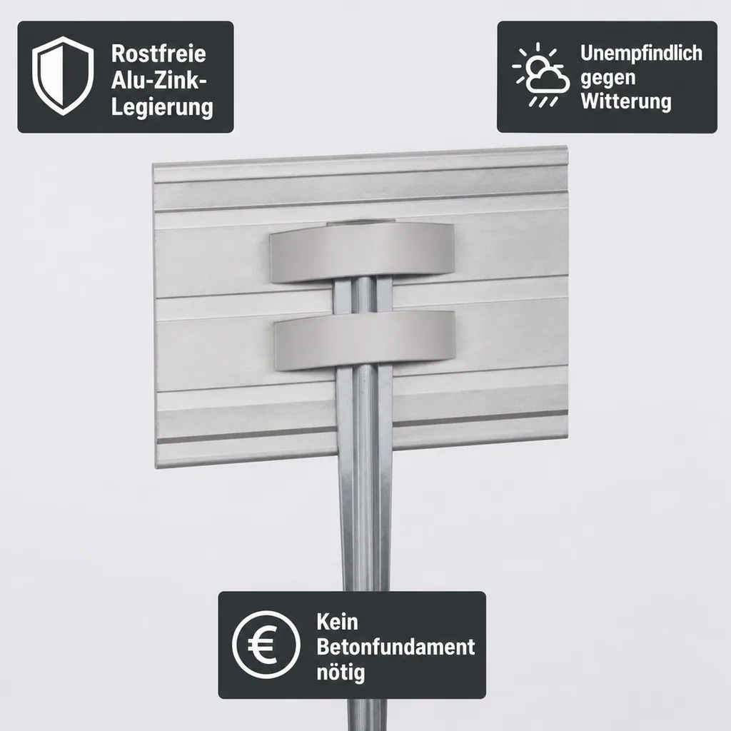 5er Set Erdanker Set für Green Universe Rasenkante 14cm Höhe | Bodenanker | Erdnägel
