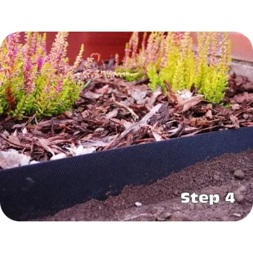 5er Set Rasenkantenband aus Kunststoff 10cm hoch 30m lang | Rasenkanten | Beeteinfassung | Beetumrandung | Beetbegrenzungen