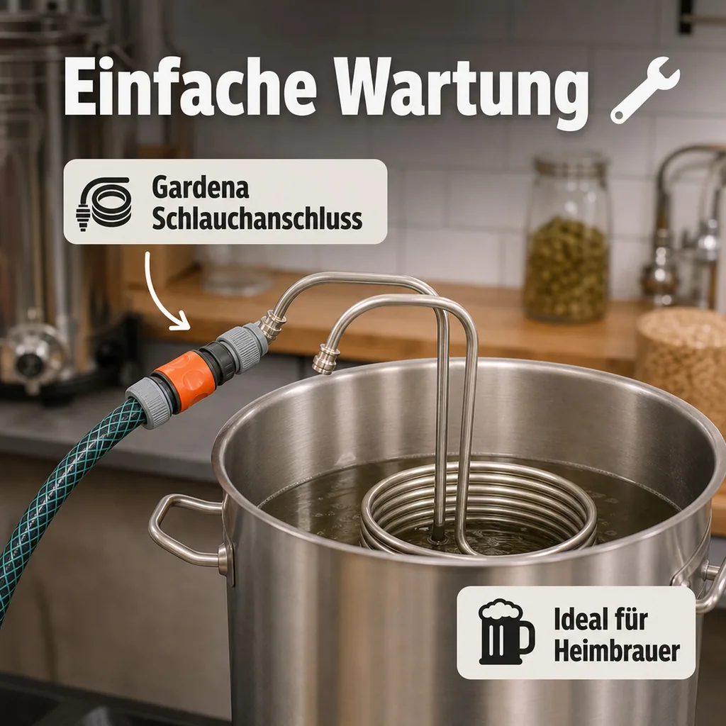 Würzekühler, Kühlspirale - Chill'in 20, Edelstahl