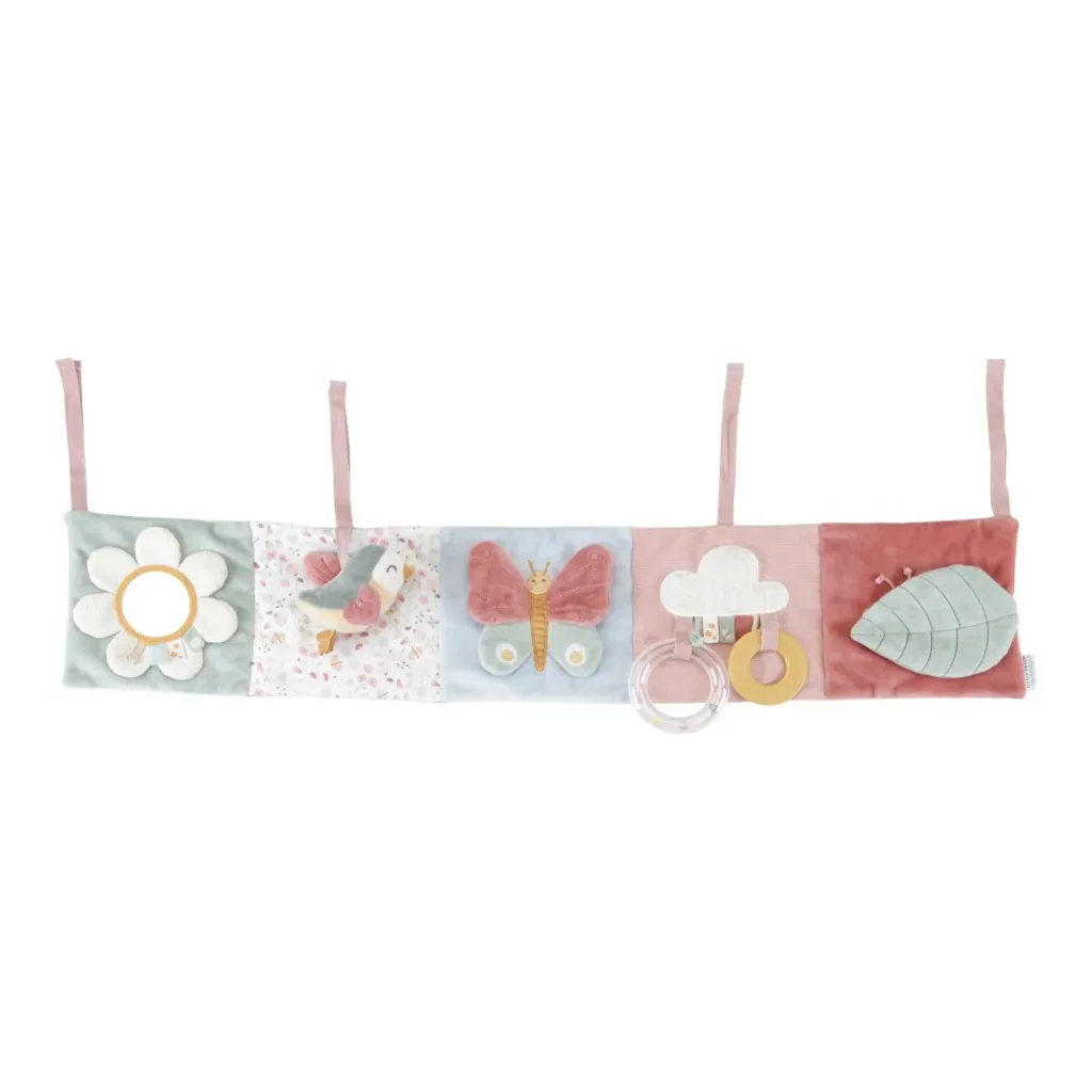 Little Dutch Stoffbuch mit Aktivitäten für Laufgitter - Flowers & Butterflies