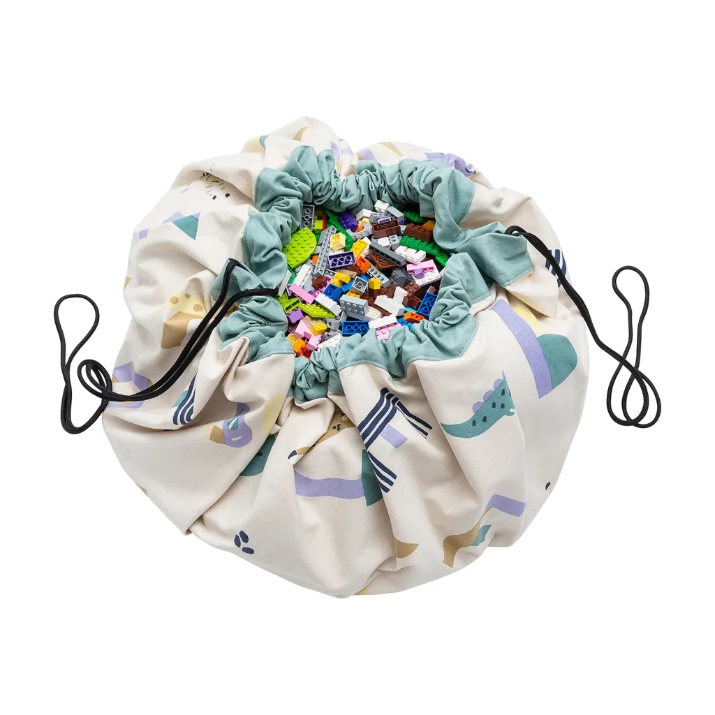 Play&Go Spielzeugsack, Spielzeugkorb, Spielzeug aufbewahrungstasche, Farbe: Tieralphabet