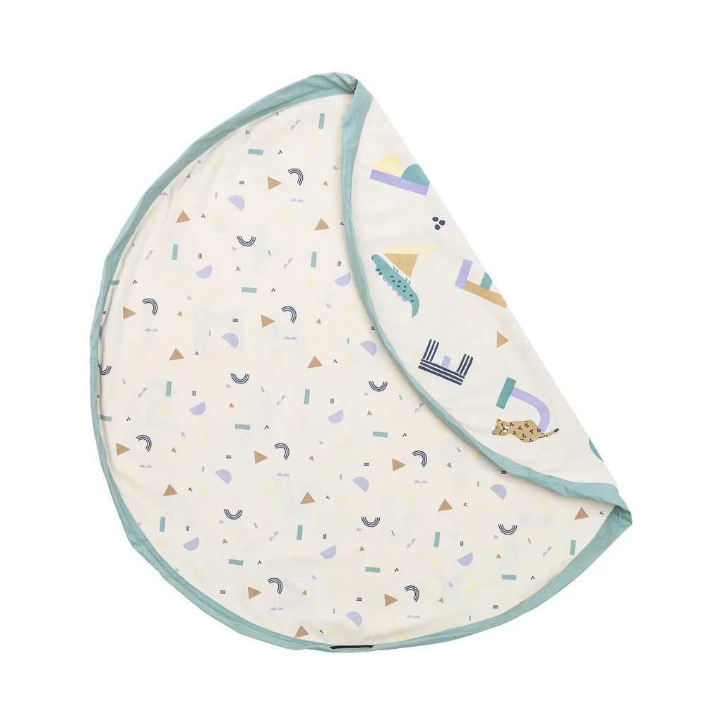 Play&Go Spielzeugsack, Spielzeugkorb, Spielzeug aufbewahrungstasche, Farbe: Tieralphabet