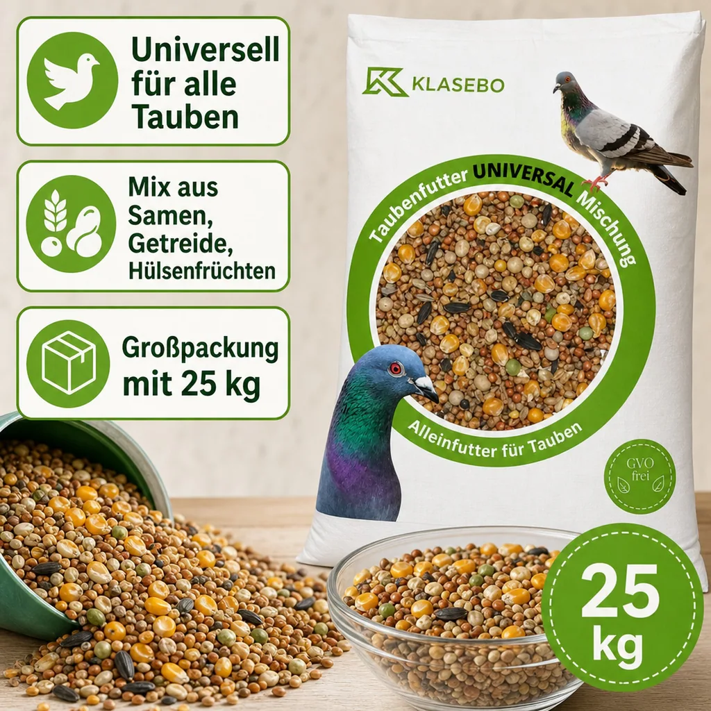 Pigeon Feed 25kg, Universal Bird Feed, Dove Food, Pigeon Mix