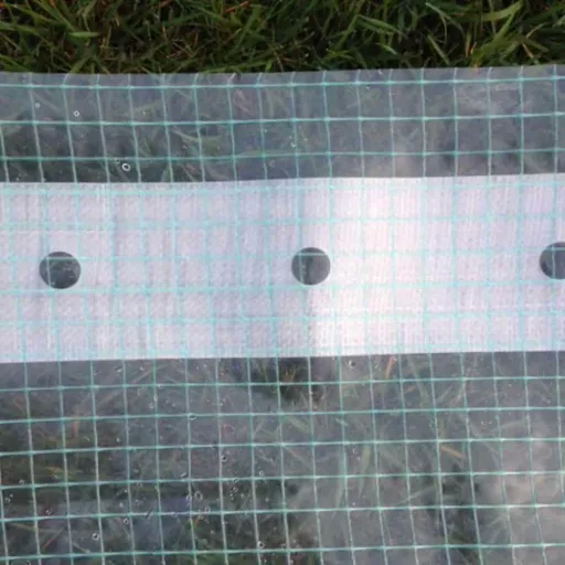 Gitterfolie Nagelrand, Gewächshausfolie, 2x7 Meter