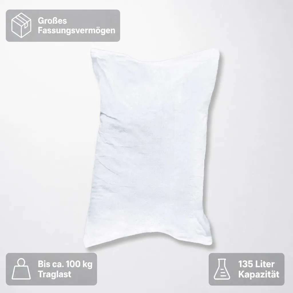 Gewebesack, PP 65x135cm, weiß, Schuttsack, Bauschuttsack