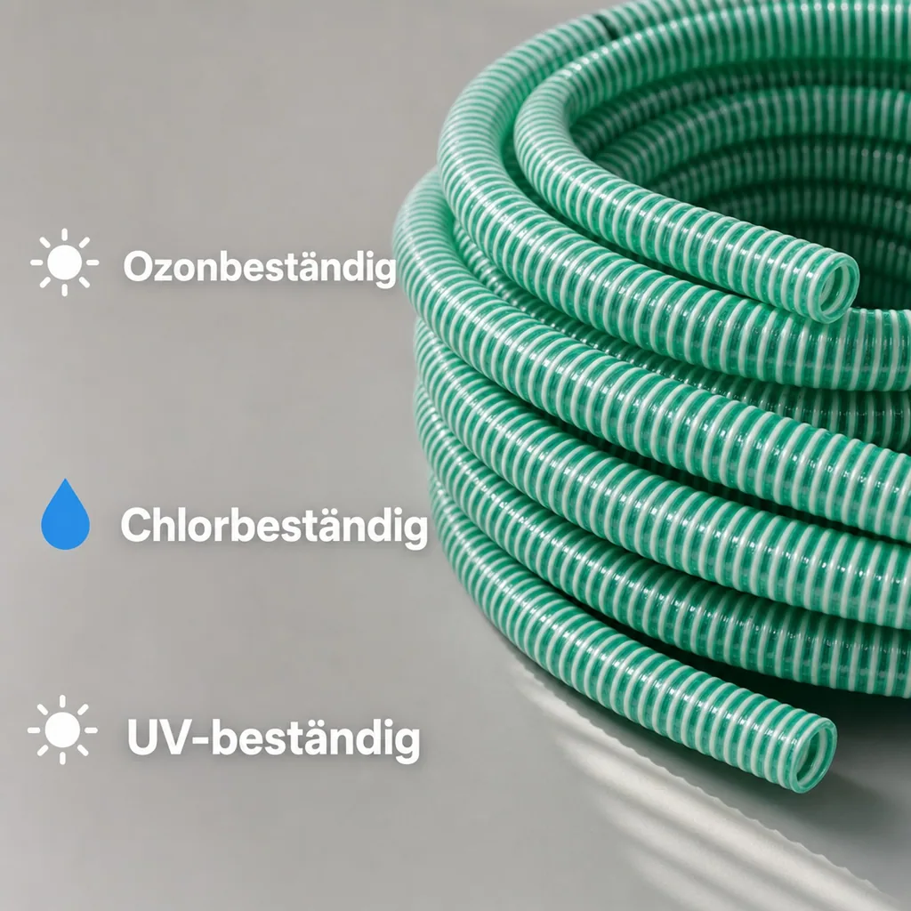 Druckschlauch 25mm, Saug- und Druckschlauch, 9 Meter, Pool, Teich, Industrie