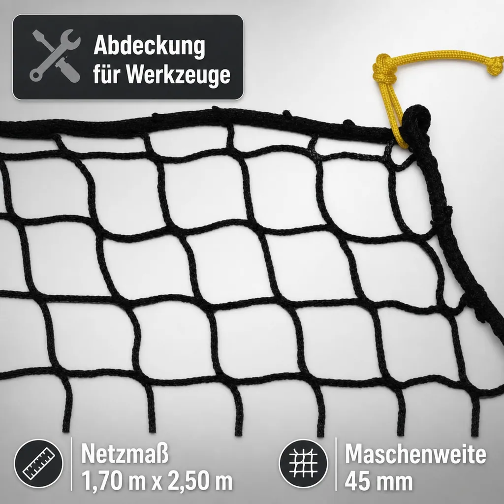 Abdecknetz knotenlos ohne Expanderseil 1,70 m x 2,50 m