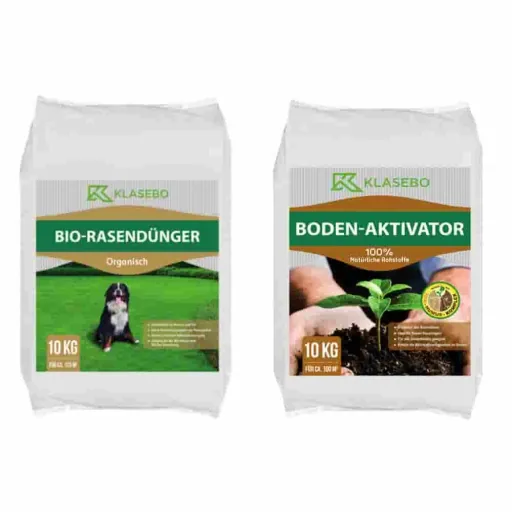 Rasendünger Bio 20kg, natürliche Bodenaktivierung, organischer Dünger