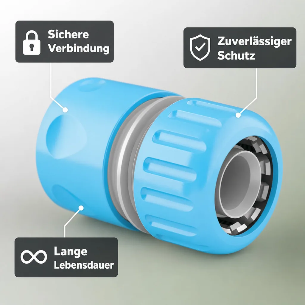 1 Zoll Schnellkupplung, ohne Wasserstop, Steckkupplung, Edelstahl