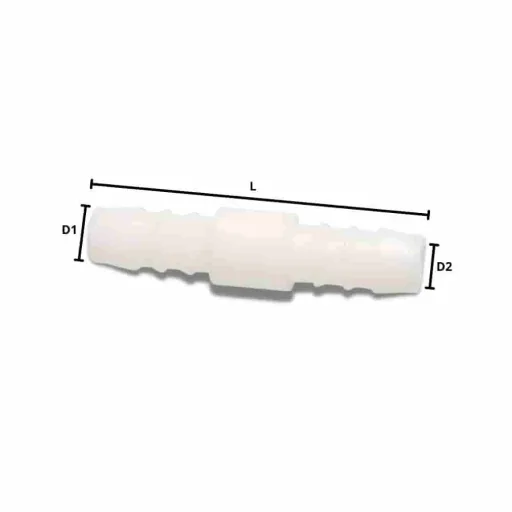 Schlauchverbinder 5mm, Kunststoff Tülle, Schlauchverbindung