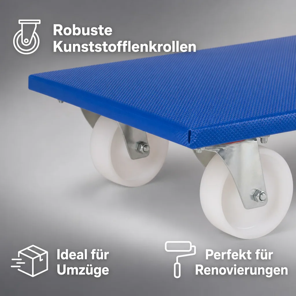 Möbelroller 500kg, Transportroller, Schwerlast, Lenkrollen