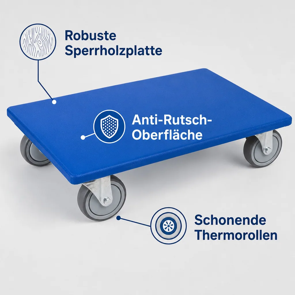 Möbelroller 300 kg, Möbelhund, Transportroller 300 kg
