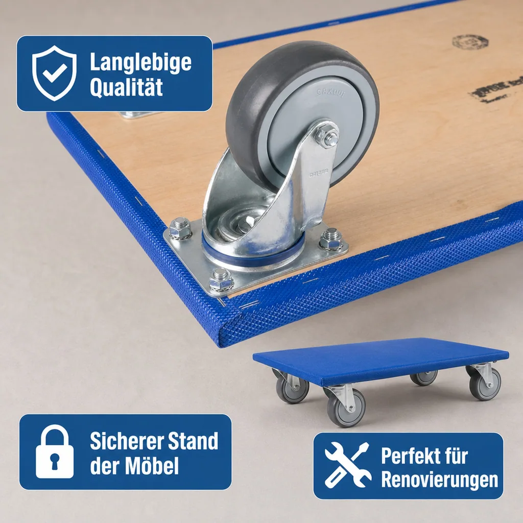 Möbelroller 300 kg, Möbelhund, Transportroller 300 kg