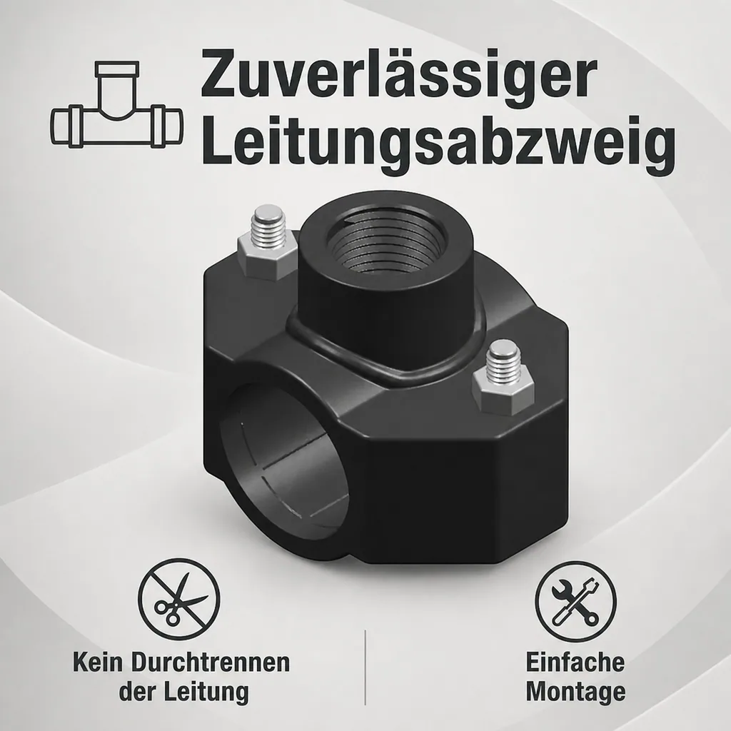 Anbohrschelle, PP Anbohrschelle 32mm, für Wasserleitung