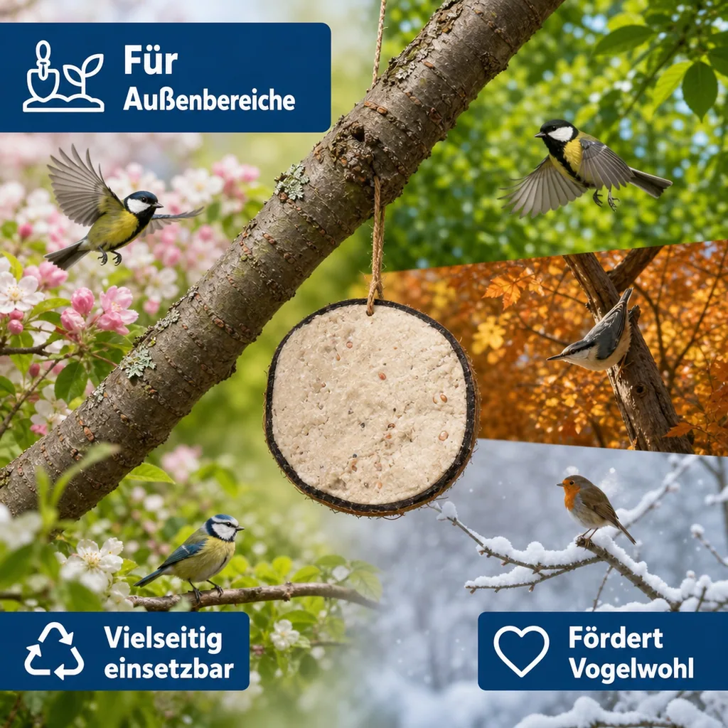 Wildvogelfutter Kokosnuss Erdnuss 1/2