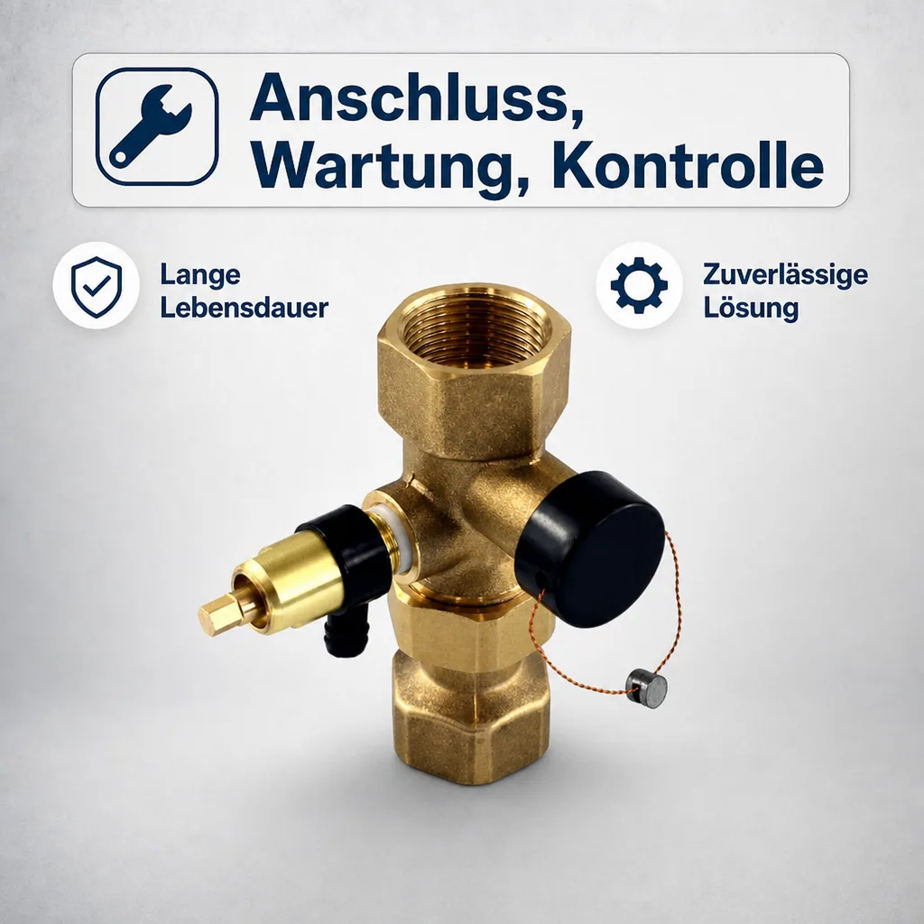 Kappenventil 3/4 Zoll, Heizung, Ausdehnungsgefäß, Messing, IG 3/4 komplett