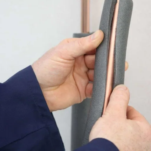 Rohrisolierung selbstklebend, Isolierschlauch 22mm x 9mm, Dämmung Heizungsrohre, 2 x 1m