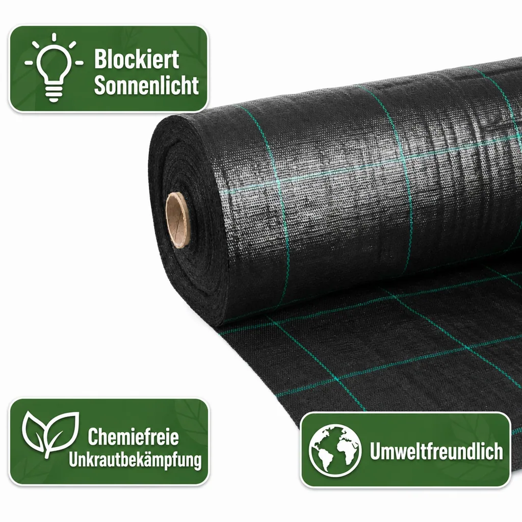 Unkrautvlies, Bodengewebe 1,5m x 1m, 100g/m²