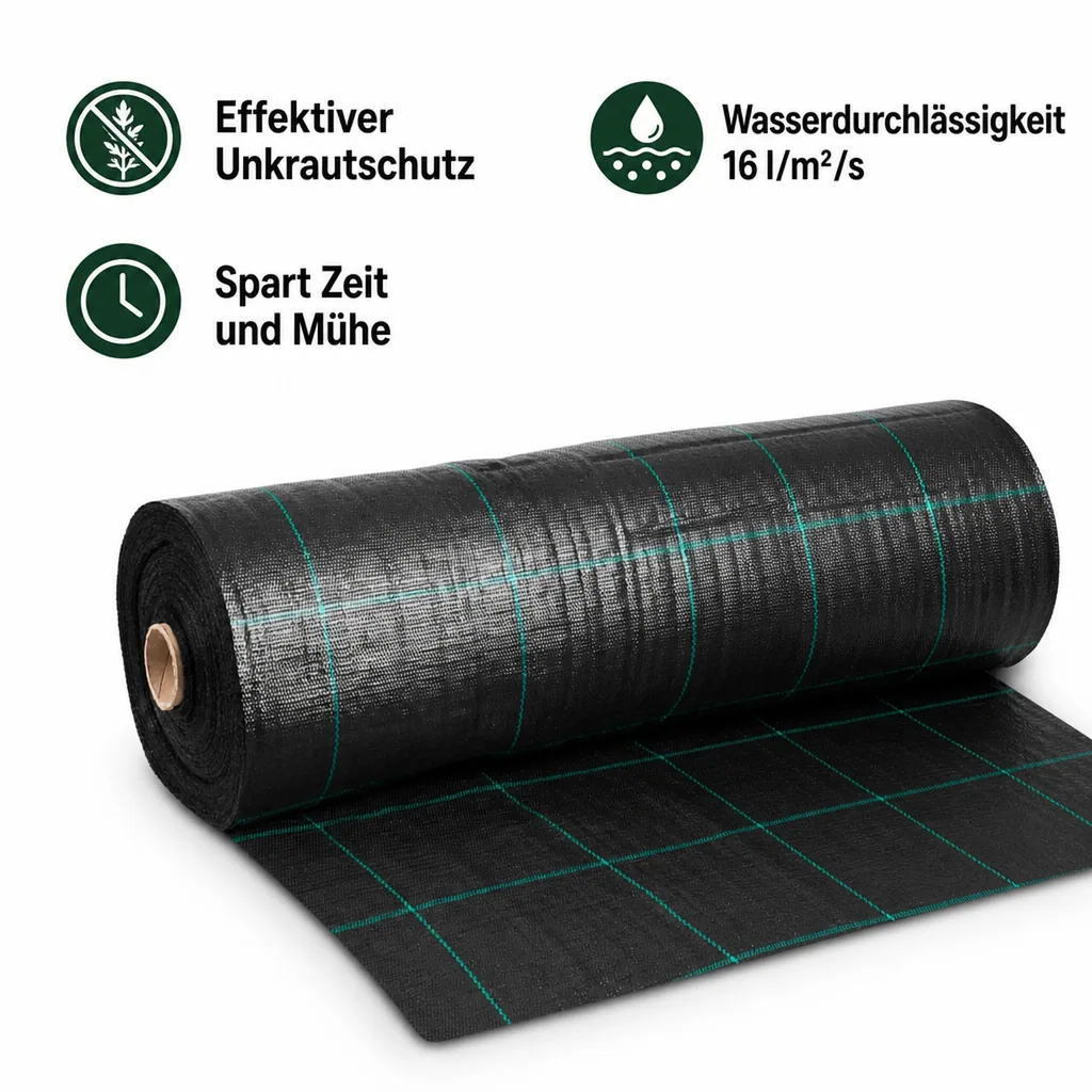 Unkrautvlies, Bodengewebe 1,5m x 1m, 100g/m²