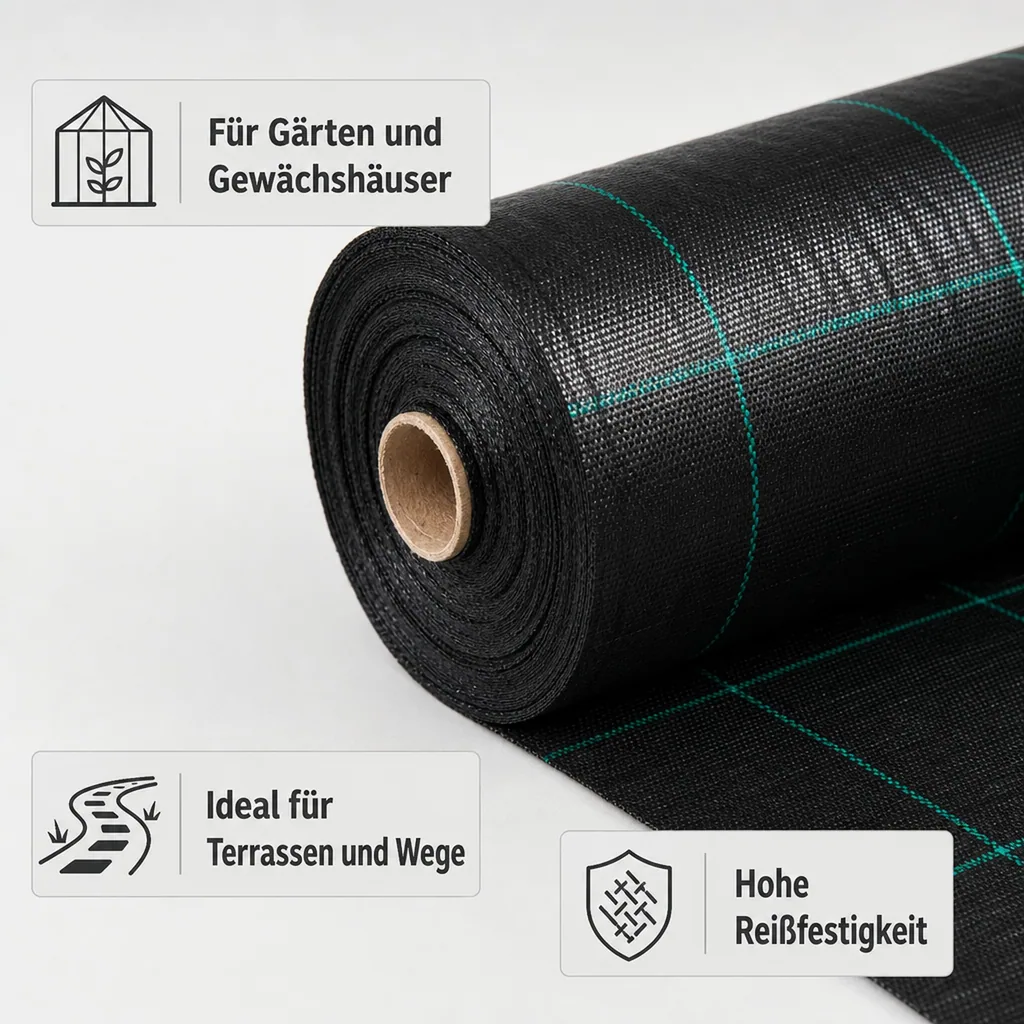Ground Fabric Weed Control Fleece 1 Meter x 90 Meter 100g/m²