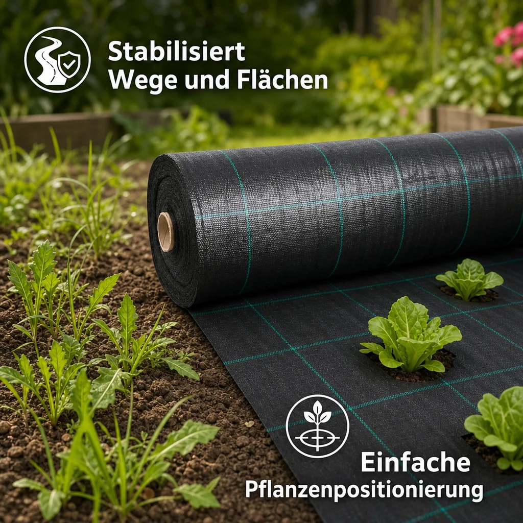 Ground Fabric Weed Control Fleece 1 Meter x 90 Meter 100g/m²