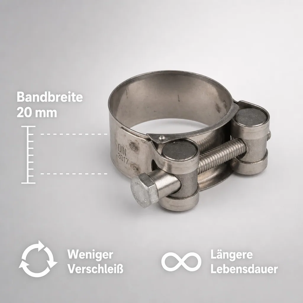 Schlauchschelle, Gelenkbolzenschelle 29-31mm, W2, DIN 3017