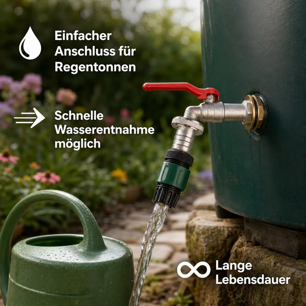 Tankdurchführungs Set mit 3/4" Auslaufhahn