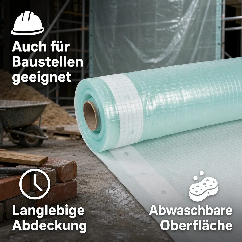 Gitterfolie, Gewächshausfolie, mit Nagelrand, reißfest, UV-beständig, 1,5 Breite x 26 Meter