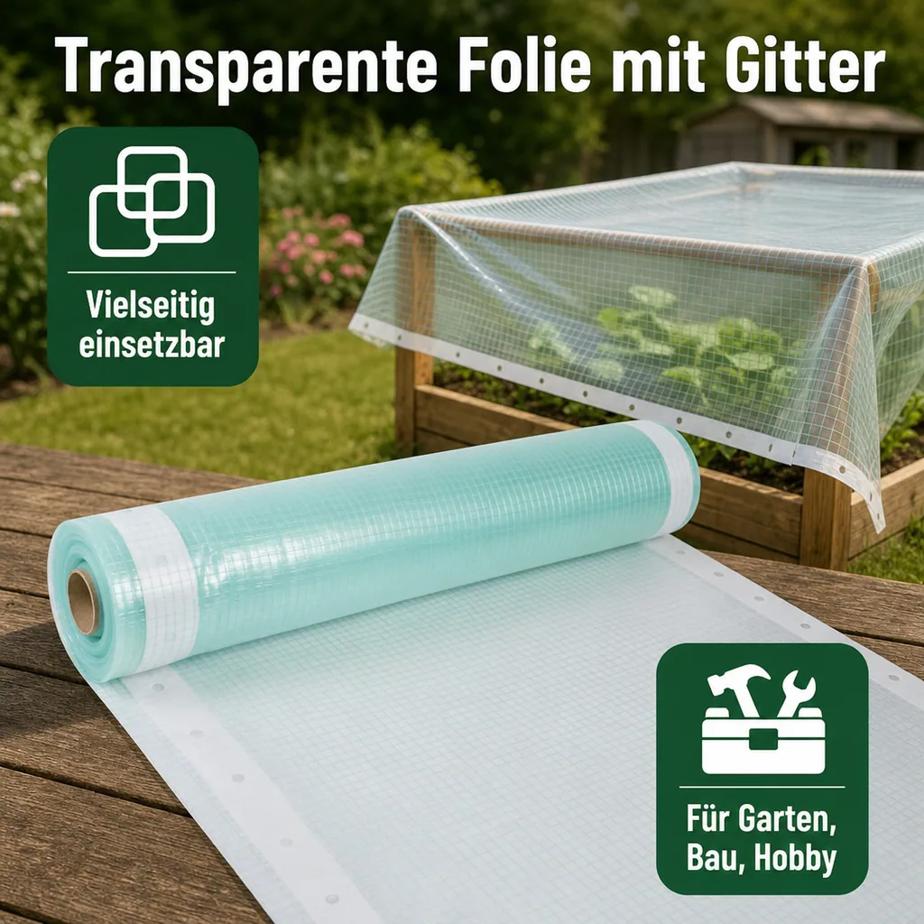 Gitterfolie m. Nagelrand 3 Breite x 2 Meter