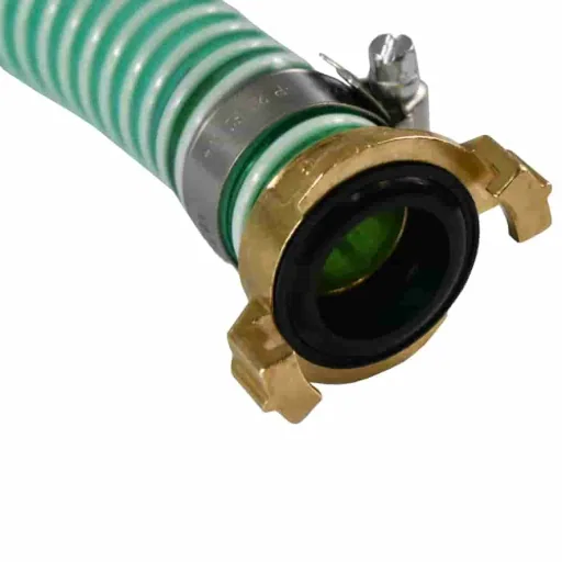 Saugkorb mit Rückschlagventil, Saug- Druckschlauch Set 25mm, 10m, Schnellkupplung, Fußventil Messing