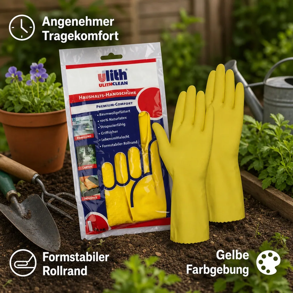 Haushaltshandschuhe Premium-Comfort Größe XL/10 gelb