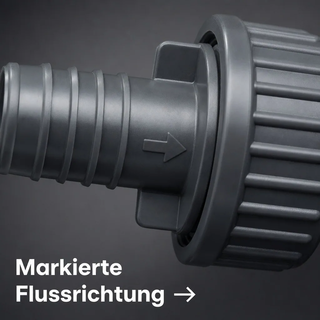 Rückschlagventil 21mm, PVC-U, Kunststoff, für Schlauch