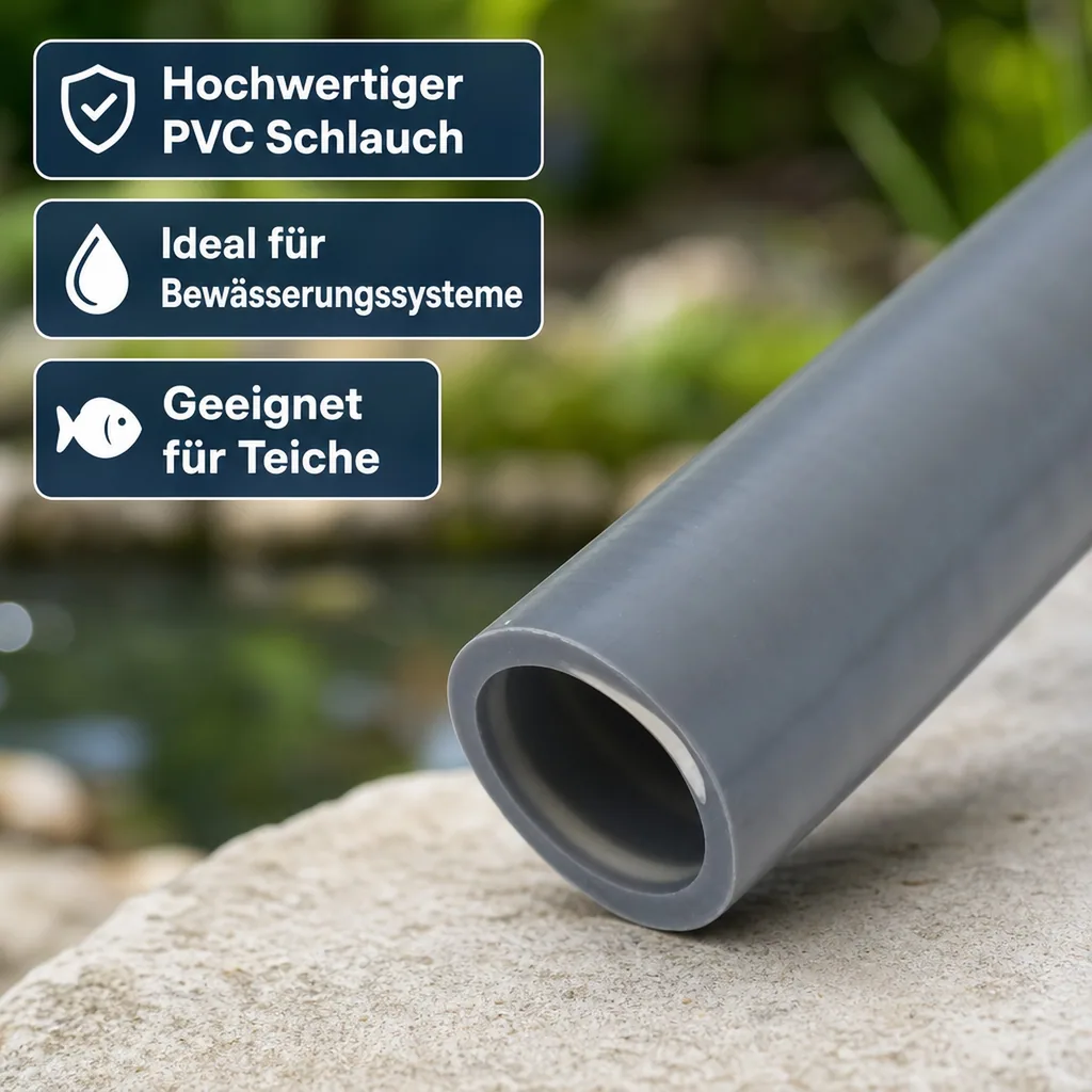 PVC Schlauch 40mm, Flexschlauch, Klebeschlauch, Meterware