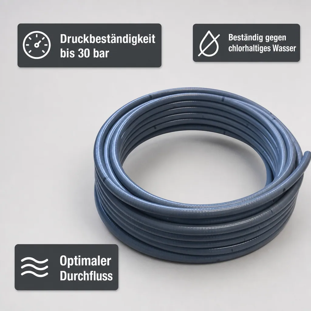 PVC Schlauch 40mm, Flexschlauch, Klebeschlauch, Meterware