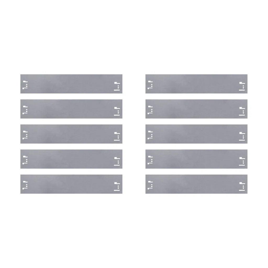 20er Set Rasenkanten Metall 13.5 cm hoch, 24 m lang | Beeteinfassung | Beetumrandung | Beetbegrenzungen, Color-GS: ohne Farbe