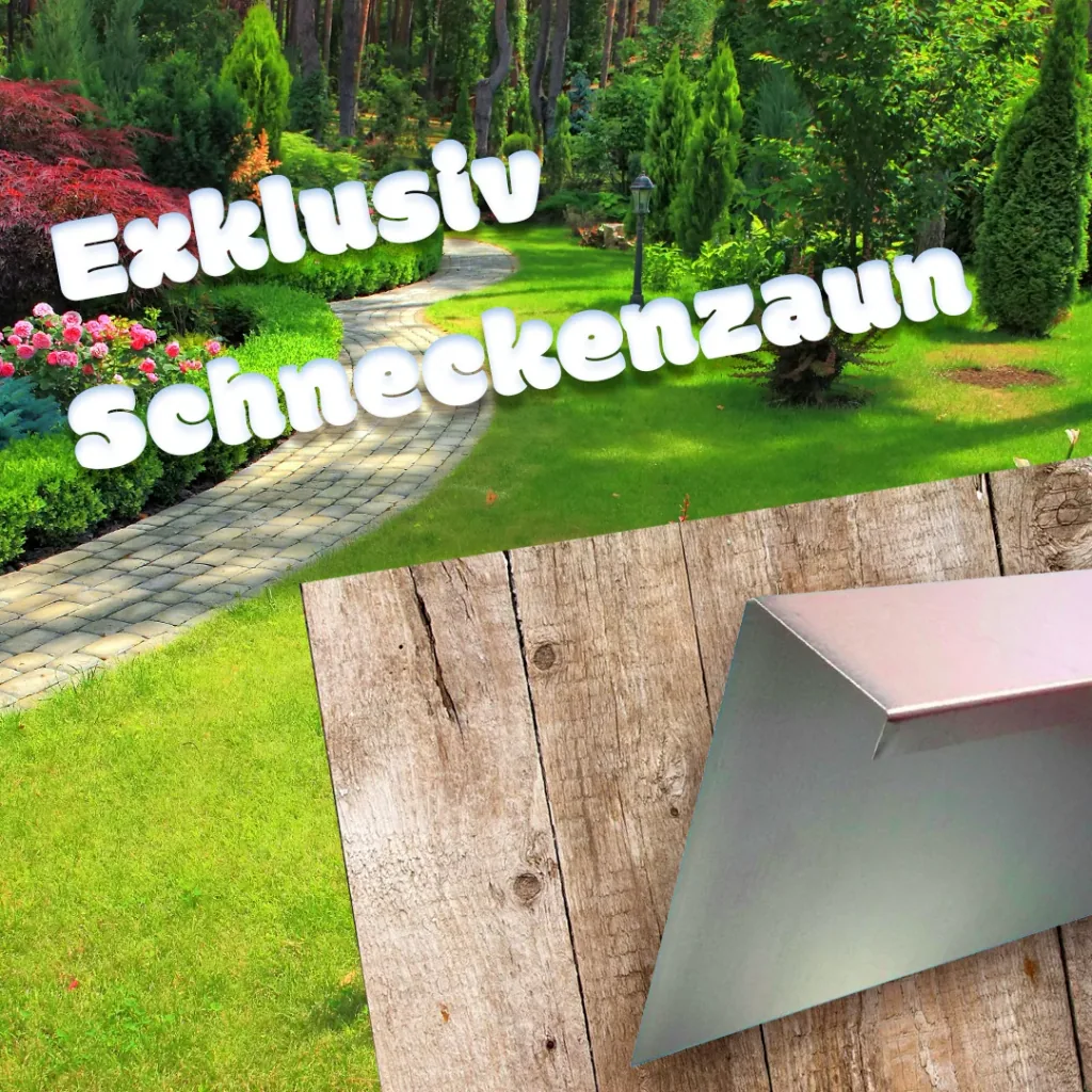 10er Set Schneckenzaun aus verzinktem Stahlblech 25cm hoch 10m lang | Schneckenblech | Schneckenschutz | Schneckenabwehr