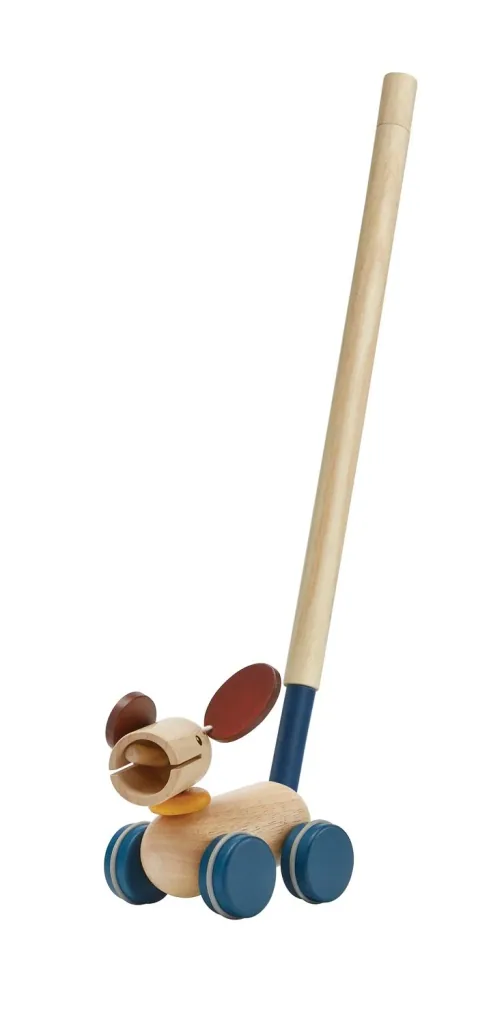 Plan Toys - Nachziehtier - Welpe, Gummibaumholz