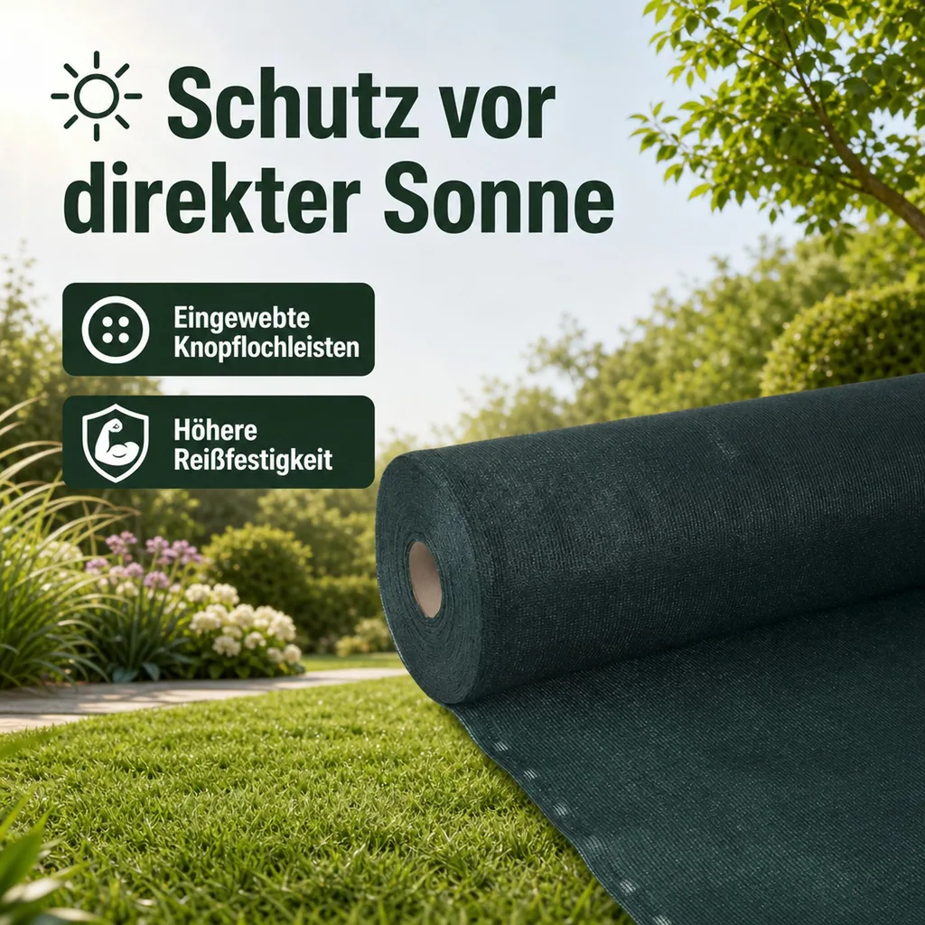 Sichtschutznetz, Windschutznetz, Gartenzaun, 1,8 m x 14 m