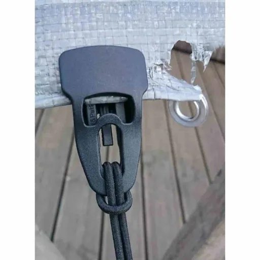 Planen Clips, 10x Befestigungsclips, schwarz, wiederverwendbar