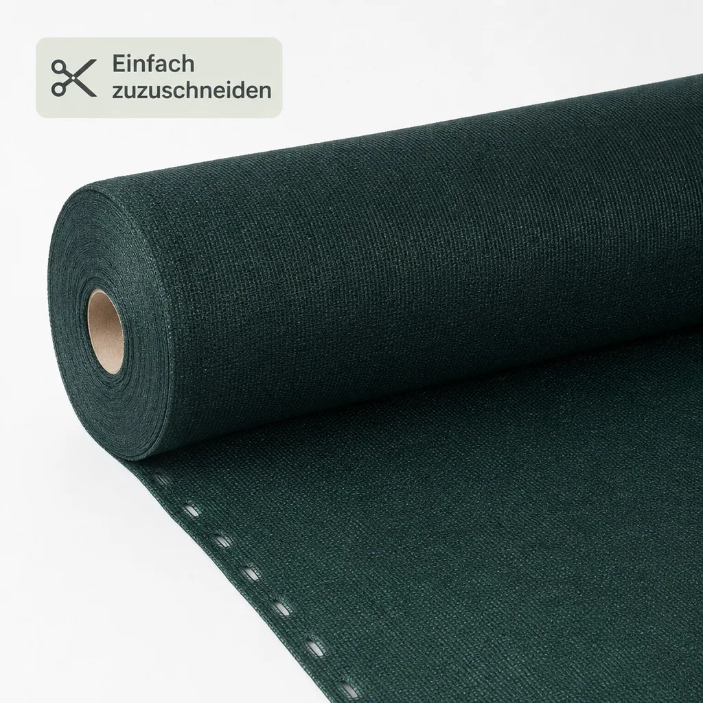 Sichtschutznetz 1,2m x 6m, Windschutznetz, HDPE Gewebe