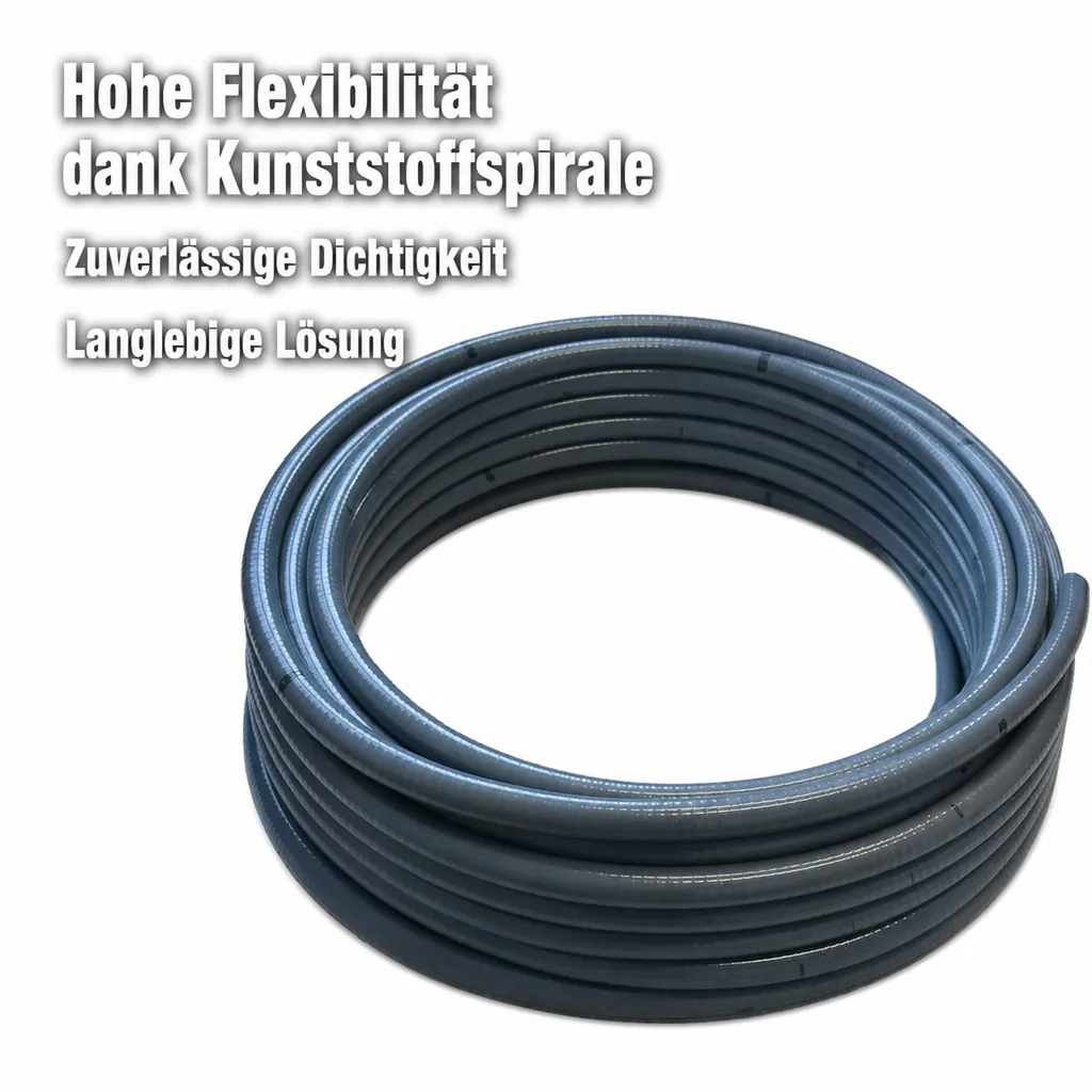 PVC Schlauch 50mm, 25m Flexschlauch, PVC Klebeschlauch
