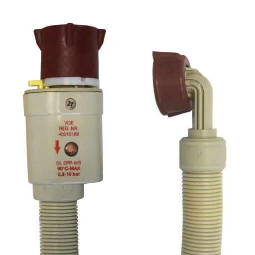 Aquastop Schlauch Set, 2,5m, Ablaufschlauch, Schlauchschellen, Waschmaschine Spülmaschine