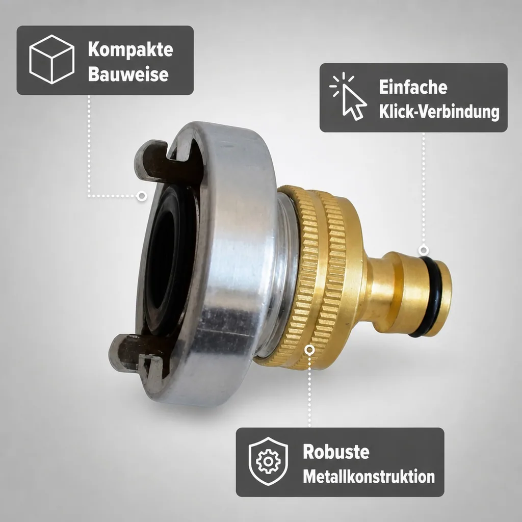 Storz-auf-Klick-Schlauchadapter - Schnellkupplung