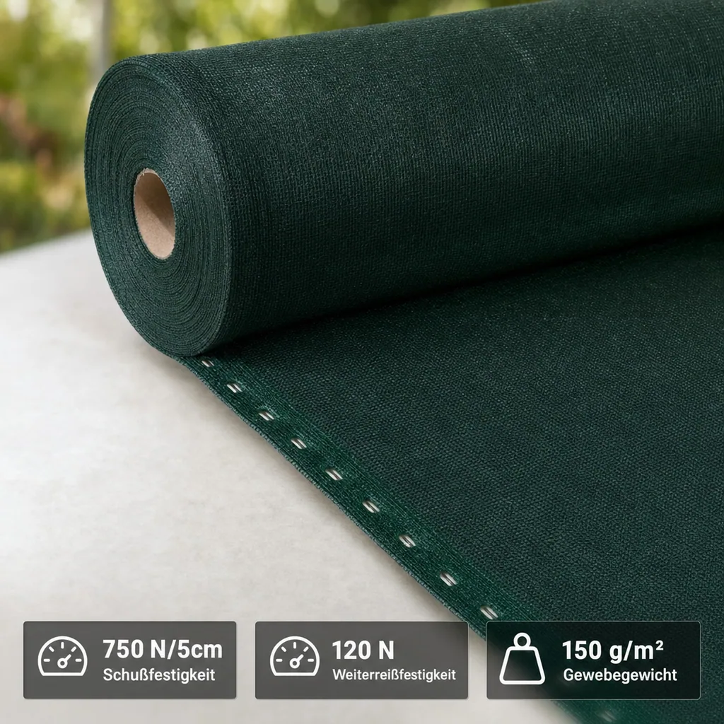 Wind- u. Sichtschutznetz 1,2 m Breite x 50 Meter