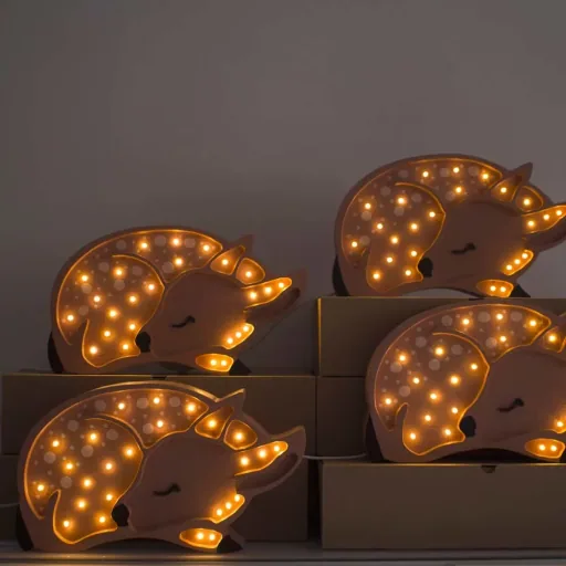little lights Led Deko Kinderlampe Reh braun